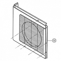 Крышка внешнего блока GU-S/FS24HR