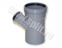 Тройник PP б/н Д 32х32х45° кол. сер.(HTEA)