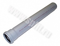 Труба PP б/н Д40 L=1.0м кол. сер.(HTEM)